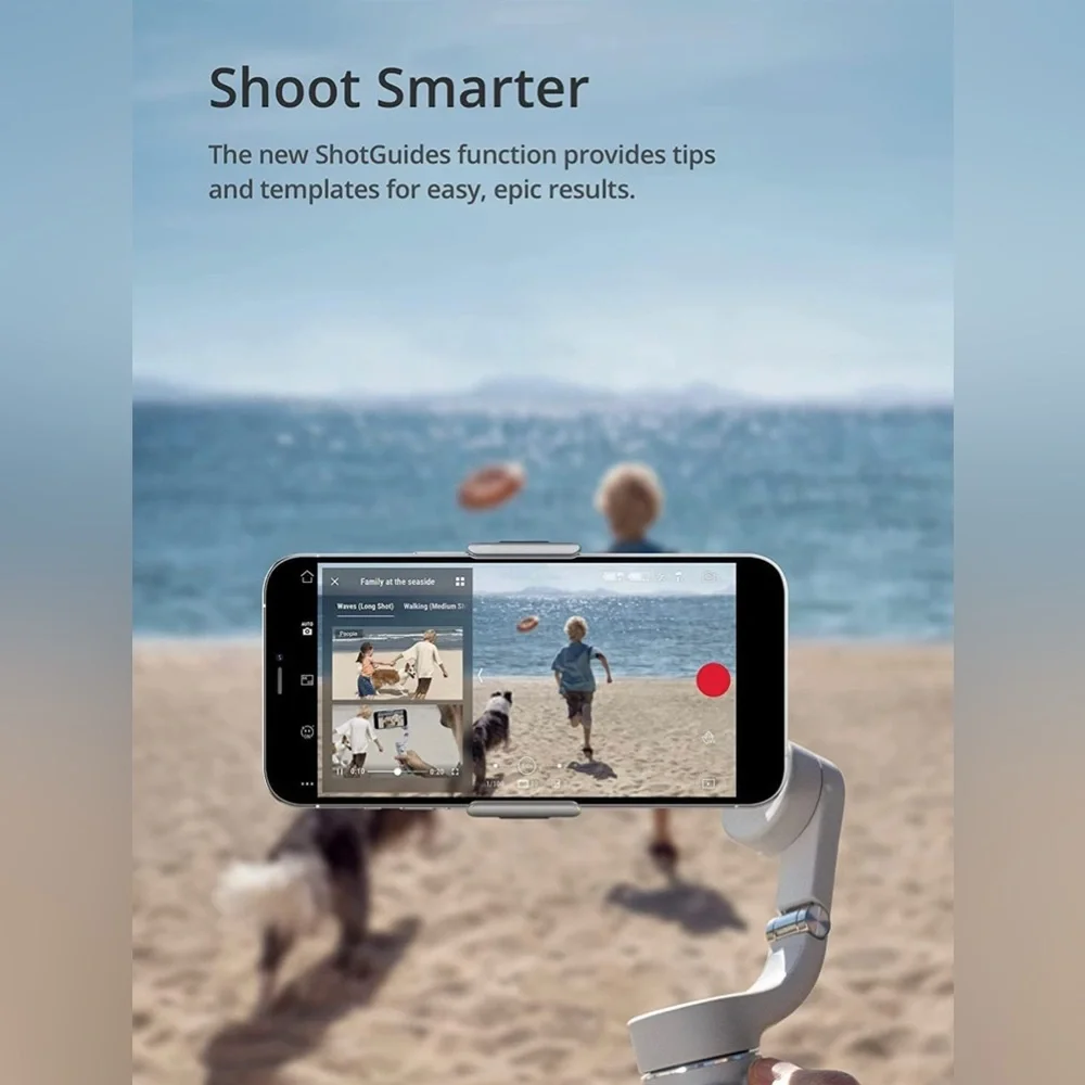 DJI OM 5 Gimbal Stabilizer, 3-Axis Phone, Built-In Extension Rod, (Open Box)